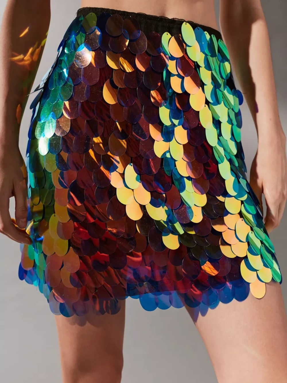 Motel Wyne Oversized Sequin Skirt